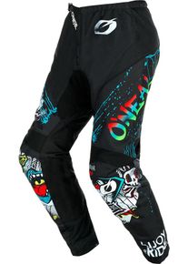 O Neal ONeal Element Rancid, stoffen broek kinderen , kleur: Zwart/Wit/Groen/Rood , maat: 22