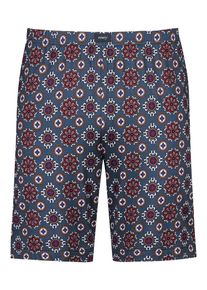 Mey Pyjamashorts Herren blau Größe L Orientalisch gemustert