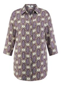 Anna Aura - Long-Bluse mit 3/4-Arm, weiss, Gr. 40, Viskose