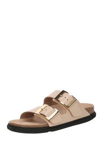 Birkenstock Pantolette Damen beige Größe 36 Unifarben