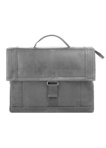 Sansibar , Messenger Bag, echt Leder , schwarz