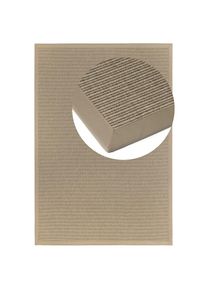 Dekowe, Teppich &raquo;Basic S2 Duo&laquo; rechteckig 10 mm H&ouml;he meliert, leichte Streifen, mit Bord&uuml;re, In- und Outdoor geeignet, natur, Kunstfaser, B : 67 cm 1 