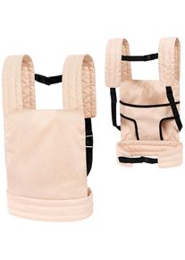 BAYER , Puppen Trage , Schleife beige