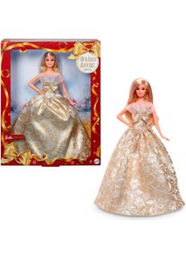 Barbie , Anziehpuppe »Signature, Holiday 2025« , goldfarben