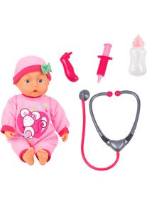 BAYER , Babypuppe »Doktorpuppe«, mit Funktion , rosa/pink