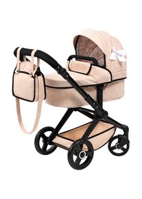BAYER , Kombi-Puppenwagen »Xeo« , Schleife beige