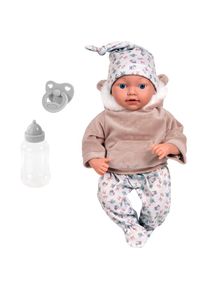 BAYER , Babypuppe »Reborn Baby, 38 cm braun« , braun