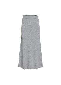 Vila , Maxirock »VIRIL ANKLE KNIT SKIRT - NOOS« , Medium Grey Melange , S (36) , S (36) , Maxirock von Vila