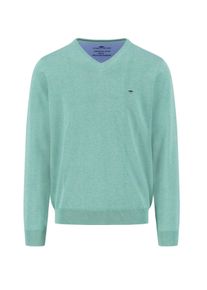 Duże Rozmiary - Fynch-Hatton - Lekki sweter z bawełny z dekoltem w serek - 3XL