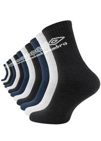 Umbro Sportsocken Herren blau, grau, schwarz Größe 39/42 Logoprint