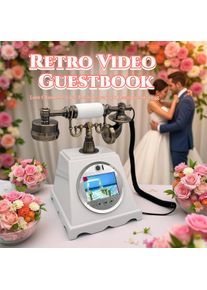 Romantic Retro Video Guestbook for Wedding party audible message book guest Unique Audio Message Recorder Gift for Anniversary