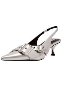 Steve Madden Pumps Damen silber Größe 36 Unifarben