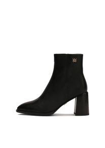 Kazar Stiefelette Damen schwarz Größe 41 Unifarben