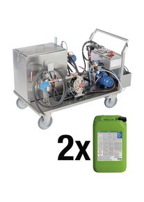 Bio-Circle Juego de limpieza RWR-80 L KST Dual Autom&aacute;tico, con 2 x 20 l Power Cleaner KST 2.0, para conductos de refrigeraci&oacute;n