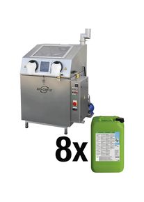 Bio-Circle Lavadora de piezas Turbo 800 juego, con 8 x 20 l BIO-CIRCLE L EVO, de acero inoxidable