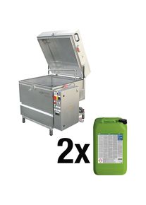 Bio-Circle Lavadora de piezas HTW 800 Set, con 2 x 20 l de aluminio 500, de acero inoxidable
