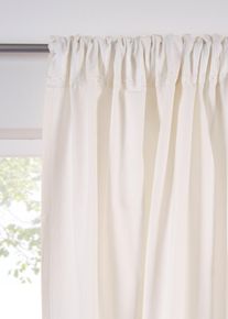 Gardin i økologisk bomull normal og ekstra lang (1-pack), hvit, størrelse 225x130 cm, bonprix