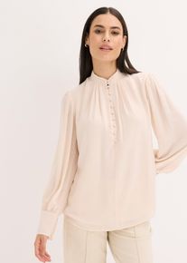 Tunika i chiffon, beige, størrelse 46, bonprix