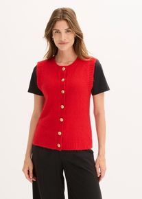 Strikket vest, rød, størrelse 36/38 (S), bonprix