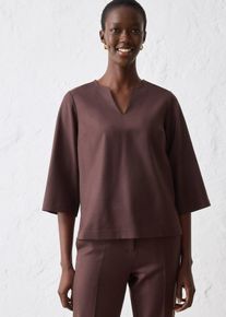 Tunika med ull, brun, størrelse 42, bonprix