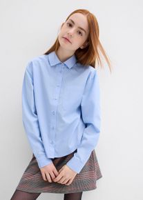 Camicetta oversize in puro cotone, Blu, Taglia 170, bonprix