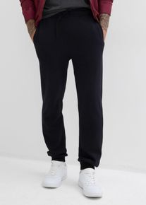 Pantaloni da jogging in puro cotone biologico regular fit, Nero, Taglia 72/74 (5XL), bonprix