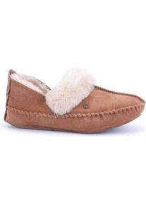 Warmbat, Damen, Hausschuhe, Barrine Frauen Hausschuhe - Cognac - Grösse 39, Braun, (39)