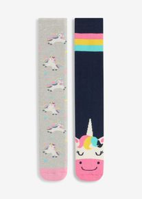 bonprix Gyermek thermo zokni (2 pár), kék, 27-30