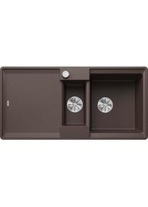 Blanco, Spülbecken, ADIRA 6 S-F SILGRANIT cafe Einbauart: Flächenbündig reversibel mit Ablauffernbedienun (99 cm, 49 cm)