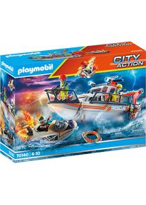 Playmobil Seenot: Löscheinsatz mit Rettungskreuzer (70140, Playmobil City Life)