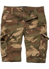 Vintage Industries Rowing Camo, pantaloncini cargo , colore: Marrone/Oliva/Beige , dimensione: L