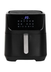 ADLER Tischgrill AD 6317 Air Fryer Ofen, 12 Programme, 5,5 L, Schwarz, Fritteuse, Schwarz