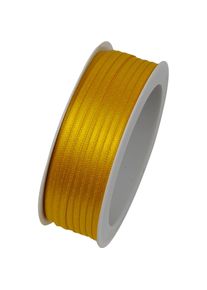 Goldina, Geschenkverpackung, Doppelsatinband 3mmx50m goldgelb (Geschenkband)