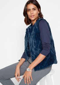 Gilet sans manches doux et moelleux - bleu - taille 44 - bonprix