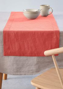 Chemin de table en lin - rouge - taille 40x140 cm - lin - bonprix