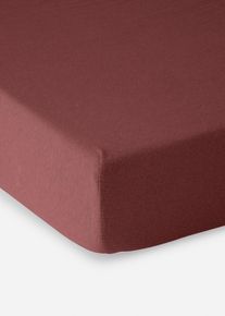 Drap-housse jersey dans des coloris tendance - marron - taille 100x200 cm - 100% coton - bonprix