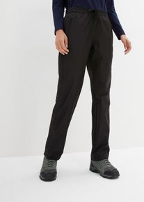 Pantalon de pluie ultra-l&eacute;ger &agrave; taille &eacute;lastiqu&eacute;e avec zip sur le c&ocirc;t&eacute; imperm&eacute;able - noir - taille 44 - bonprix