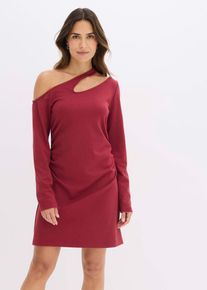Robe courte avec d&eacute;coupes - rouge - taille 40 - Viscose - bonprix
