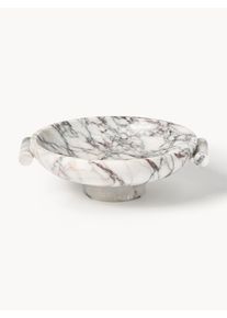 Decorative Calacatta Viola Marble Bowl Fossil, H 10 cm Grey, White Marble B 35 x H 10 cm | Westwing Collection