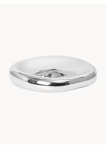 ferm LIVING Decorative Bowl Bellure Silver Ceramic Ø 18 x H 4 cm