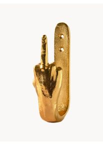 POLSPOTTEN Cabide de parede em metal F-you Dourado Metal L 9 x Alt 16 cm