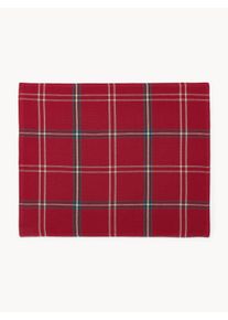 Checked Placemats Aster, Set of 2 Red Cotton B 40 x L 50 cm | Westwing Collection