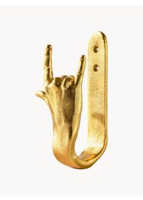POLSPOTTEN Cabide de parede em metal I-love-You Dourado Metal L 9 x Alt 16 cm