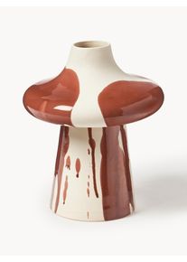 Vase Portabello, H 28 cm Rød, Hvid Keramik Ø 23 x H 28 cm | Westwing Collection