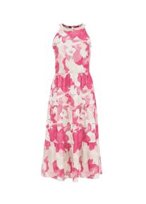 WE Fashion Kvinnor Klänning rosa / vit Storlek 44