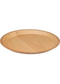 WMF Tablett , Braun , Holz , Buche , rund , Geschirr, Tischkultur & Serviergeschirr, Tabletts