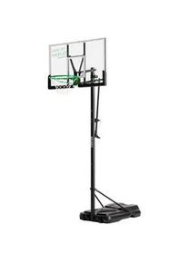 Salta Basketballständer , Schwarz, Grün , Metall, Kunststoff , 128x296-371x210 cm , höhenverstellbar, stabiler Standfuß, witterungsbeständig, Standfuß mit Rollen , Freizeit & Co, Sport & Fitness, Basketballkörbe