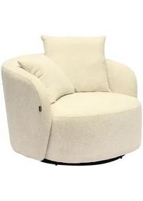 Carryhome Sessel , Naturfarben , Textil , Füllung: Polyester,Polyester , 101x82x97 cm , Sitzfläche 360° drehbar , Wohnzimmer, Sessel, Sonstige Sessel