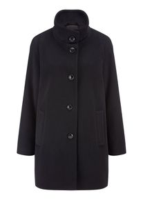 Fuchs & Schmitt FUCHS SCHMITT - Long-Jacke mit Stehkragen, schwarz, Gr. 38, Wolle