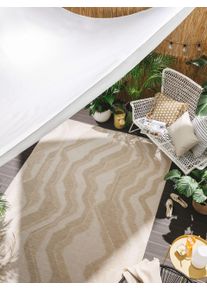 benuta Nest Tepper til innendørs og utendørs bruk Bronco Krem 160x230 cm Geometrisk